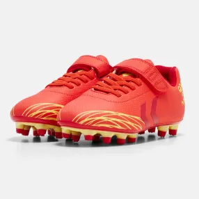 Chaussures de foot enfant Top Star F.G. Jr Haute - Rouge/Jaune Football216568-3787