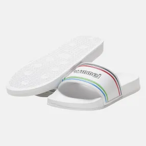 Claquettes unisexe Pool Slide Retro - Blanc Tongs et claquettes 214760-9001