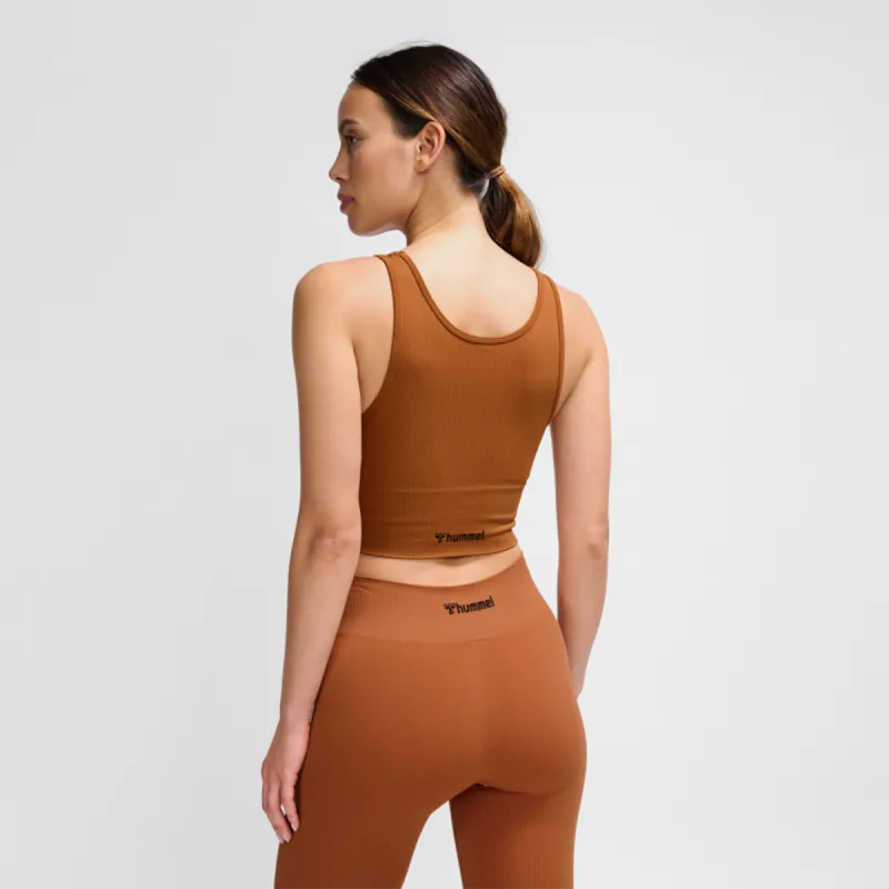 Top Femme Hmlmt Adapt Seaml- Marron Textiles223860-8144