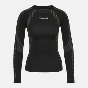 T-shirt Femme Shaping Seamless L/s - Noir Textiles216775-2001