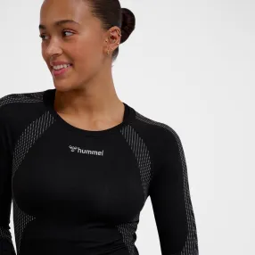 T-shirt Femme Shaping Seamless L/s - Noir Textiles216775-2001