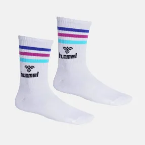 Chausettes unisexe Hml Surfi Long Socks - Blanc/Bleu/Rose Chaussettes970283-7788