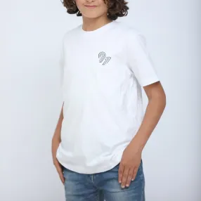 T Shirt Hammadi Agrebi Kids CSS - Blanc Textiles CSST280600 JR-9001