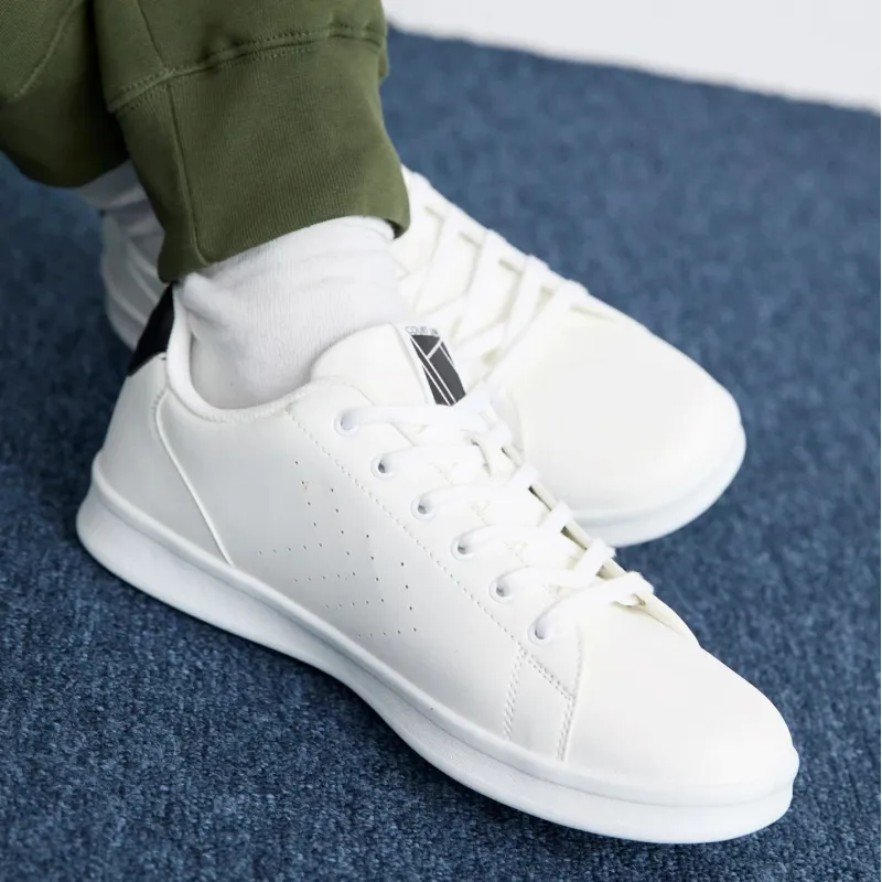 Chaussures unisexe Court Line - Blanc/Noir Lifestyle225943-9124